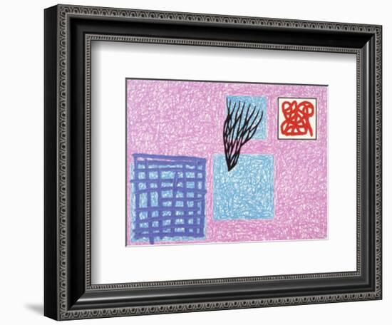 Love's Rhetoric, c.1990-Jonathan Lasker-Framed Art Print