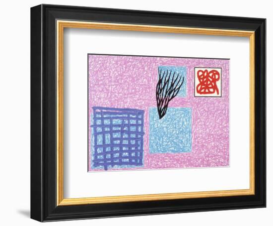 Love's Rhetoric, c.1990-Jonathan Lasker-Framed Art Print