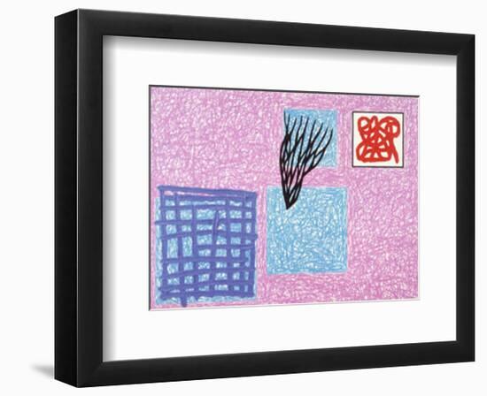 Love's Rhetoric, c.1990-Jonathan Lasker-Framed Art Print