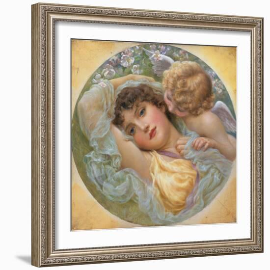 Love's Whispers, 1896-Norman Prescott Davies-Framed Giclee Print