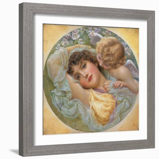 Love's Whispers, 1896-Norman Prescott Davies-Framed Giclee Print