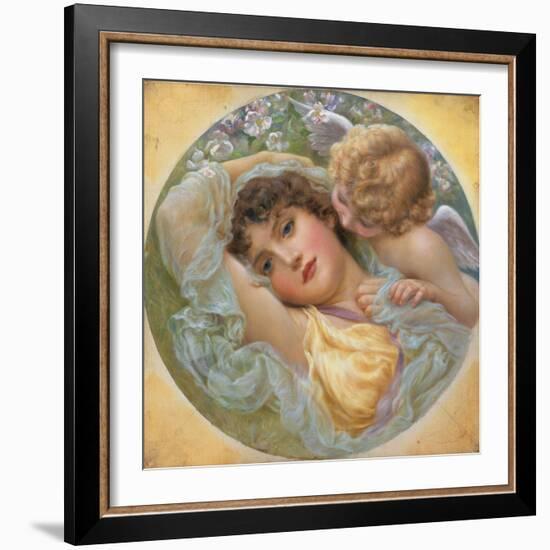 Love's Whispers, 1896-Norman Prescott Davies-Framed Giclee Print