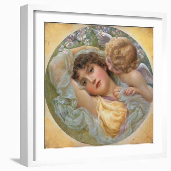 Love's Whispers, 1896-Norman Prescott Davies-Framed Giclee Print