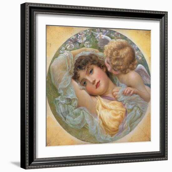 Love's Whispers, 1896-Norman Prescott Davies-Framed Giclee Print