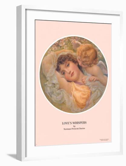 Love's Whispers-Norman Prescott Davies-Framed Art Print