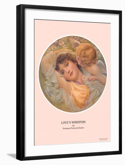 Love's Whispers-Norman Prescott Davies-Framed Art Print