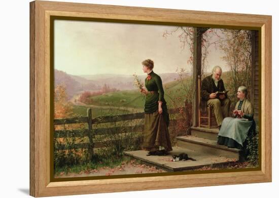 Love's Young Dream, 1887-Jennie Augusta Brownscombe-Framed Premier Image Canvas