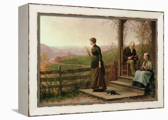 Love's Young Dream, 1887-Jennie Augusta Brownscombe-Framed Premier Image Canvas