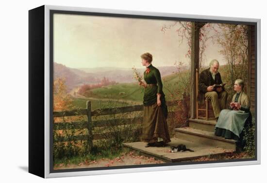 Love's Young Dream, 1887-Jennie Augusta Brownscombe-Framed Premier Image Canvas