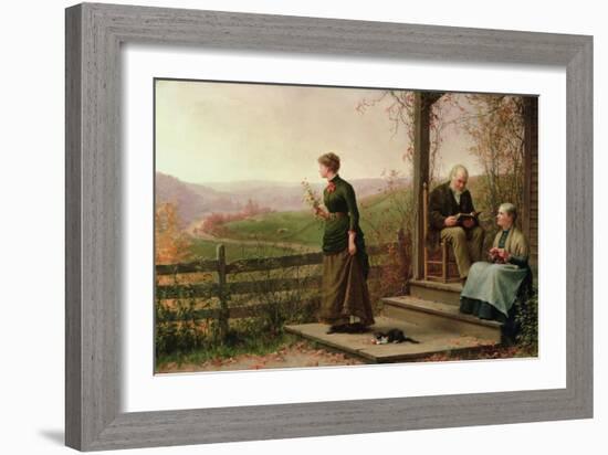 Love's Young Dream, 1887-Jennie Augusta Brownscombe-Framed Giclee Print