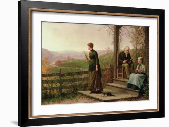 Love's Young Dream, 1887-Jennie Augusta Brownscombe-Framed Giclee Print