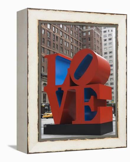 Love Sculpture by Robert Indiana, 6th Avenue, Manhattan, New York City, New York, USA-Amanda Hall-Framed Premier Image Canvas