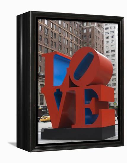 Love Sculpture by Robert Indiana, 6th Avenue, Manhattan, New York City, New York, USA-Amanda Hall-Framed Premier Image Canvas