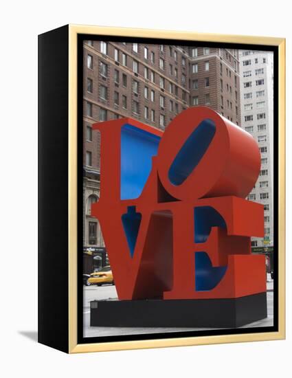 Love Sculpture by Robert Indiana, 6th Avenue, Manhattan, New York City, New York, USA-Amanda Hall-Framed Premier Image Canvas