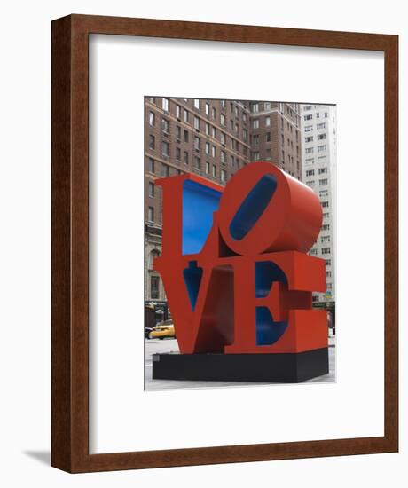 Love Sculpture by Robert Indiana, 6th Avenue, Manhattan, New York City, New York, USA-Amanda Hall-Framed Photographic Print