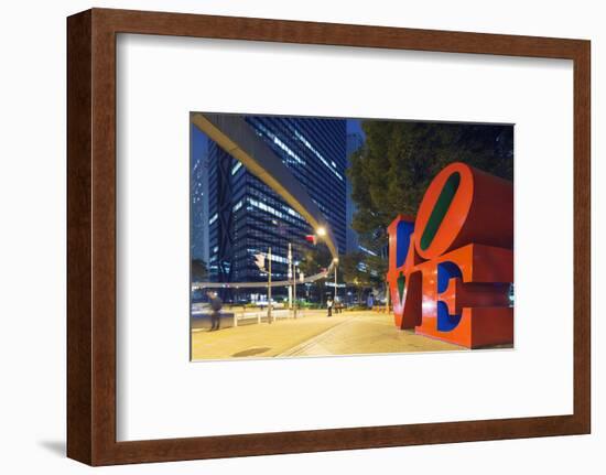 Love Sculpture by Robert Indiana, Shinjuku, Tokyo, Honshu, Japan, Asia-Christian Kober-Framed Photographic Print