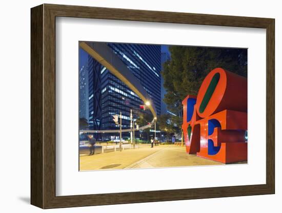 Love Sculpture by Robert Indiana, Shinjuku, Tokyo, Honshu, Japan, Asia-Christian Kober-Framed Photographic Print