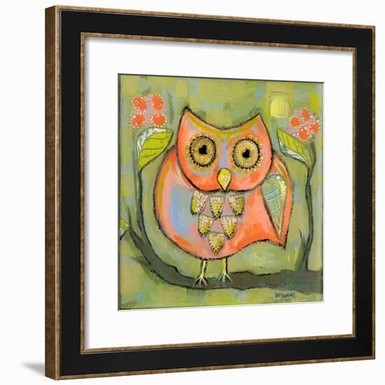 Love Shy Owl-Wyanne-Framed Giclee Print