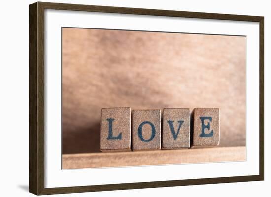 Love Spelled Out-frannyanne-Framed Premium Giclee Print