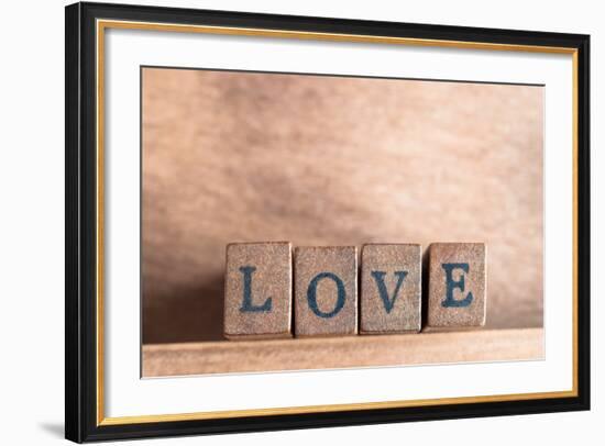 Love Spelled Out-frannyanne-Framed Premium Giclee Print