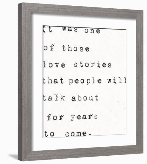 Love Stories-The Vintage Collection-Framed Giclee Print