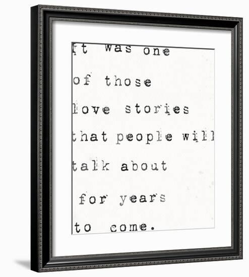 Love Stories-The Vintage Collection-Framed Giclee Print