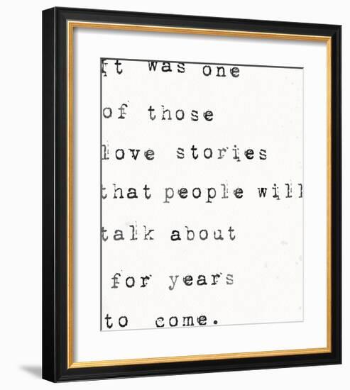 Love Stories-The Vintage Collection-Framed Giclee Print