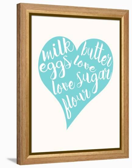 Love, Sugar, Milk Eggs-Z Studio-Framed Stretched Canvas