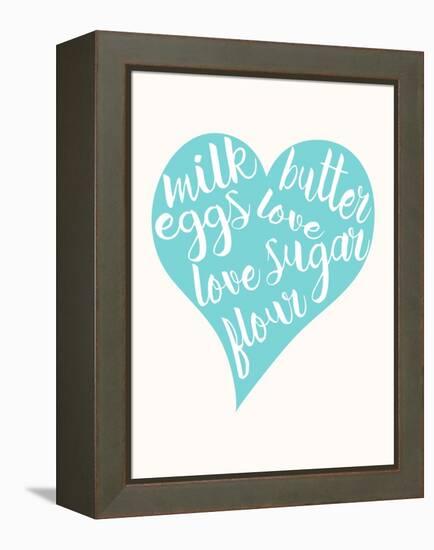 Love, Sugar, Milk Eggs-Z Studio-Framed Stretched Canvas