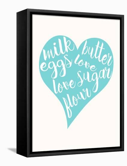 Love, Sugar, Milk Eggs-Z Studio-Framed Stretched Canvas