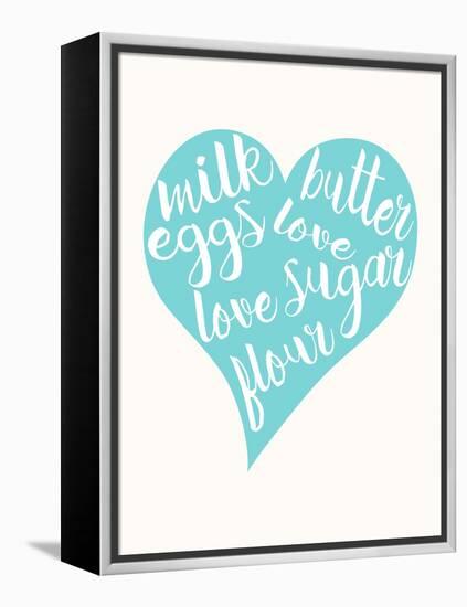 Love, Sugar, Milk Eggs-Z Studio-Framed Stretched Canvas