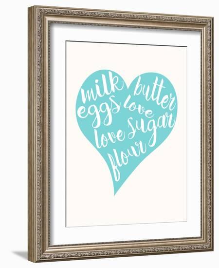 Love, Sugar, Milk Eggs-Z Studio-Framed Art Print