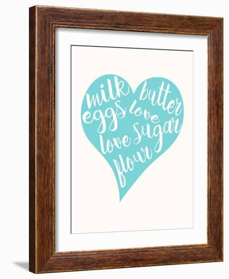 Love, Sugar, Milk Eggs-Z Studio-Framed Art Print