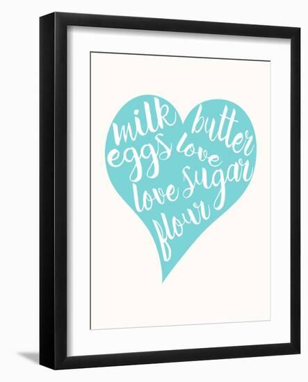 Love, Sugar, Milk Eggs-Z Studio-Framed Art Print