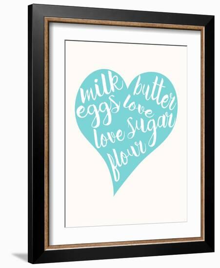 Love, Sugar, Milk Eggs-Z Studio-Framed Art Print