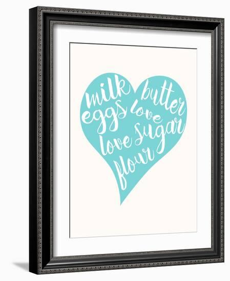 Love, Sugar, Milk Eggs-Z Studio-Framed Art Print