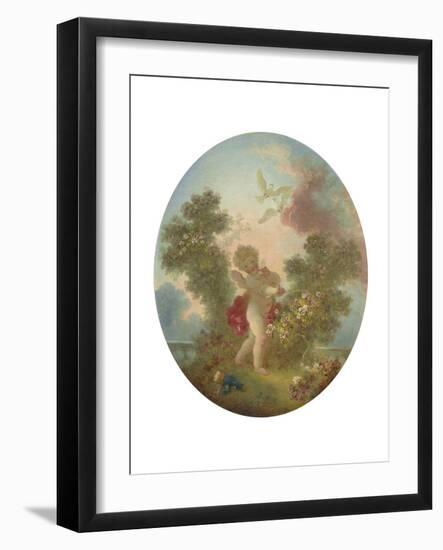 Love the Sentinel, c.1773-76-Jean-Honore Fragonard-Framed Giclee Print