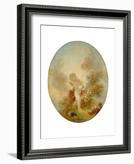 Love the Sentinel, c.1773-76-Jean-Honore Fragonard-Framed Giclee Print