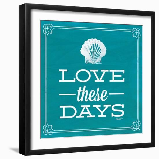 Love These Days Blue-Katie Pertiet-Framed Art Print