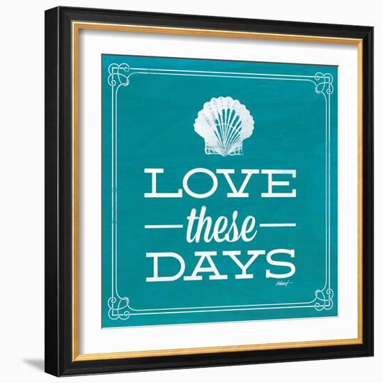 Love These Days Blue-Katie Pertiet-Framed Art Print