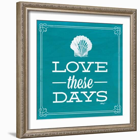 Love These Days Blue-Katie Pertiet-Framed Premium Giclee Print