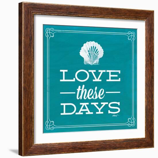 Love These Days Blue-Katie Pertiet-Framed Premium Giclee Print