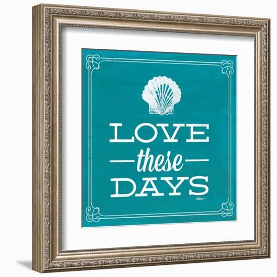 Love These Days Blue-Katie Pertiet-Framed Art Print