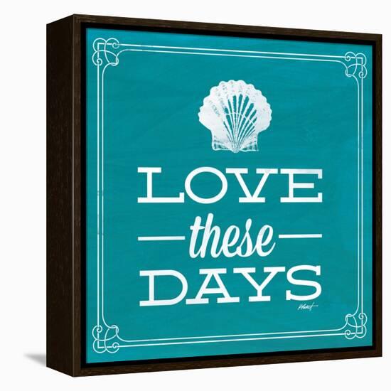 Love These Days Blue-Katie Pertiet-Framed Stretched Canvas