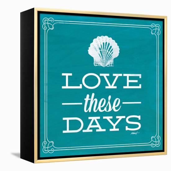 Love These Days Blue-Katie Pertiet-Framed Stretched Canvas