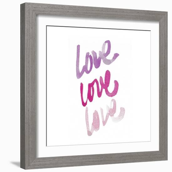 Love Times 3-Nola James-Framed Art Print