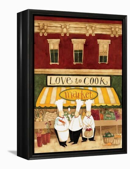 Love to Cook Market-Dan Dipaolo-Framed Stretched Canvas