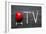 Love Tv-Yury Zap-Framed Art Print