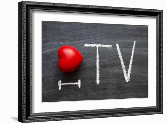 Love Tv-Yury Zap-Framed Art Print