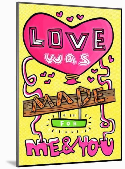 Love Was Made For Me & You - Tommy Human Cartoon Print-Tommy Human-Mounted Art Print